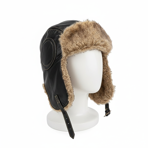 Chapeau trappeur aviateur personnalisé avec rabat d'oreille en fausse fourrure chaude, accessoire d'hiver - Product Image 6