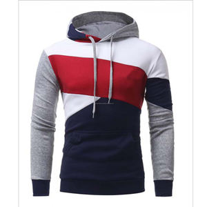 เสื้อฮู้ดดี้ผู้ชายผ้าฟลีซแขนยาว OEM พร้อมกระเป๋า  รับสกรีนโลโก้ ดีไซน์ขาดๆ แบบลำลอง ทรงปกติ ใส่ได้ในฤดูหนาว รับสั่งทำ - Product Image 3