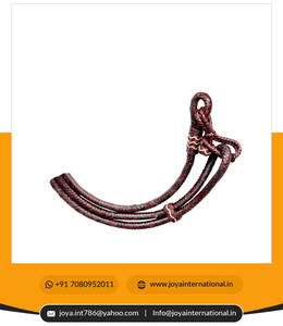 Riendas de Cuero Natural Trenzadas a Mano para Exhibición, Diseño Romel Romal en Color Cereza Nogal, Modelo SRM181 - Product Image 5