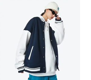 เสื้อแจ็กเก็ตทีมเบสบอลผ้าถักระบายอากาศได้ดีสำหรับทุกเพศโลโก้ออกแบบได้ตามที่ต้องการ - Product Image 5