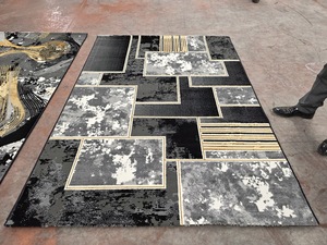 Alfombra Turca de Poliéster Afelpada Adiva, Tejida a Máquina con Diseño Jacquard, de Pelo Alto, Acolchada, Reversible, Lavable, Antideslizante y Antimicrobiana - Product Image 5