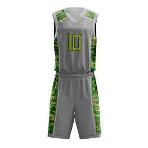 Uniforme de basket-ball short en jersey sans manches respirant kit d'entraînement en polyester d'équipe personnalisé à séchage rapide pour enfants hommes jeunes - Product Image 1
