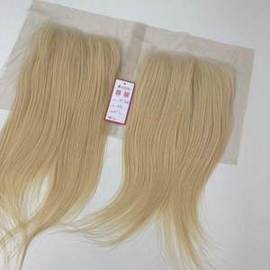 HD Lace Closure 6x6 color 613 mejores ventas cutícula alineada doble dibujado extensiones de cabello humano - Product Image 1