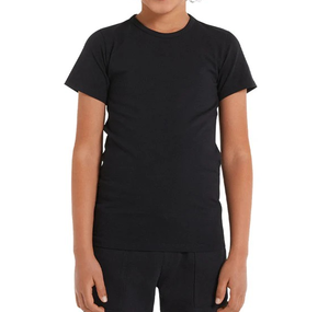 2025 été o-cou coton T-Shirt pour garçons 100% coton séchage rapide col rond côtelé maillot de corps Pack 3 manches courtes pour garçons - Product Image 6