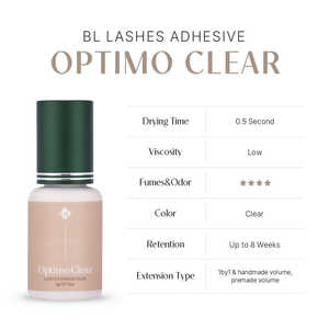 Pegamento para Extensiones de Pestañas Optimo de Fijación Fuerte, Vegano, Líquido, Transparente, de Secado Rápido, Resistente al Agua, Tecnología de Baja Adhesión y Secado Rápido - Product Image 2