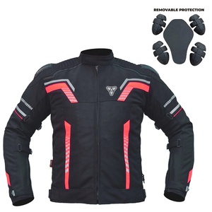 Blousons de moto en textile pour hommes de haute qualité avec impression sérigraphiée sur le col, vente en gros, protection de sécurité pour la moto et les courses automobiles - Product Image 1