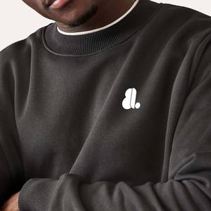 Sudadera de Forro Polar para Hombre, Diseño Nuevo, Corte Regular, Cuello Redondo, Estilo Urbano de Invierno, Lavado Ácido, Impresión Digital, Logotipo Personalizado - Product Image 5