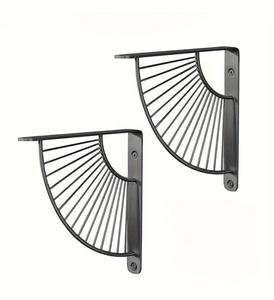 ชั้นวางของเหล็กทำด้วยมือทนทานเหมาะสำหรับชั้นวางของไม้ห้องน้ำและผนังห้องนั่งเล่น - Product Image 1