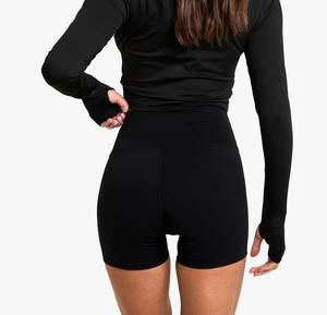 Ropa informal transpirable, pantalones cortos de sudor, verano, color sólido, venta al por mayor, pantalones cortos de tela cómodos, pantalones cortos ajustados para mujer - Product Image 2