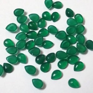 Proveedor de cabujón suelto semiprecioso de pera lisa de ónix verde Natural de 3mm, 4mm y 5mm, oferta a granel a precio de fábrica mayorista, compra en línea - Product Image 1