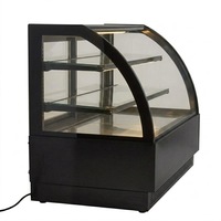 Vitrine réfrigérée de comptoir, réfrigérateur sous comptoir pour boissons, petit réfrigérateur en verre pour pâtisseries et gâteaux, armoire de stockage réfrigérée