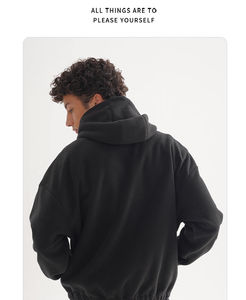 100% coton haute qualité sweat à capuche lourd avec masque cachette poche Tech pull français Terry sweat à capuche hommes sweats à capuche - Product Image 5