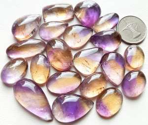 100% cabujones de ametrino genuinos mezclan formas y tamaños gemas y piedras naturales sueltas para hacer joyas a precios al por mayor a granel - Product Image 1