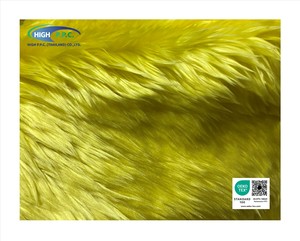 ผ้าขนยาวถักนิตติ้งอะคริลิก 100% ขนาด 30/35 มม. สีเหลืองอ่อน น้ำหนักปานกลาง สำหรับเสื้อโค้ท แจ็คเก็ต และเสื้อผ้า - Product Image 3