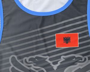 2024 Men's Custom Sublimation Placement Printing Stretch <b>Wrestling</b> <b>Singlet</b> with Custom Logo Durable Quick Dry Breathable Fabric - Product Image 6