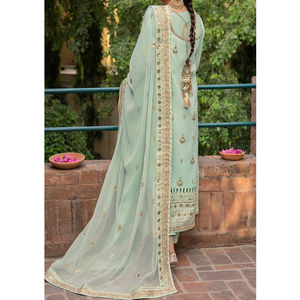 Offre Spéciale à la mode de haute qualité élégant personnalisé broderie imprimé robe de pelouse pour les femmes meilleur gros pelouse robe Maxi - Product Image 2