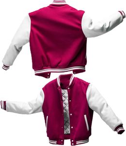 เสื้อแจ็กเก็ตเบสบอลฤดูหนาวของผู้ชายเฮโบลดิมเพ็กซ์ปักโลโก้ได้ตามต้องการด้านหน้ามีตัวอักษรสีดำลำลอง - Product Image 6