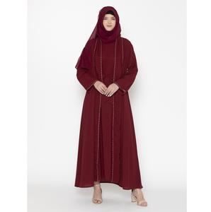 Nouveau designer à la mode personnalisé femmes Naqab à manches longues Burqa traditionnel musulman style ethnique Hijab & Abaya de Dubaï - Product Image 1