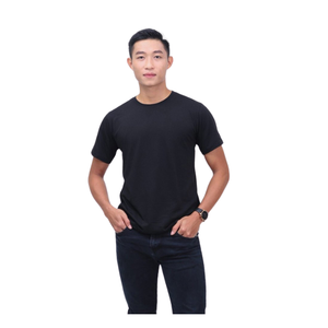 Livraison rapide T-shirts pour hommes à manches courtes vêtements pour hommes tissu personnalisé Logo personnalisé Vinh Hung Vietnam fabricant d'origine - Product Image 4