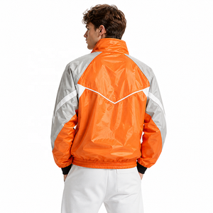 <b>Men's</b> Track <b>Jackets</b> Lightweight Full Zip Color Block Windbreaker Casual Outdoor Custom Logo Bulk Wholesale Supply <b>Men's</b> <b>Jackets</b> - Product Image 3