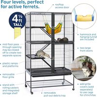 Vente en gros métal noir pas cher noir fougueux furet Cage chat de compagnie hamster maison animaux Cages à vendre