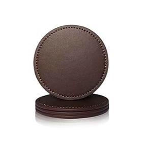 Posavasos de cuero redondo de calidad superior, precio al por mayor, alfombrillas y almohadillas, artículos de mesa, posavasos de cuero, función ecológica - Product Image 6