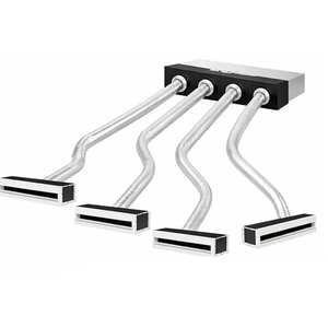 Kit de Plenum Aislado de 4 Zonas para Aire Acondicionado por Ductos, Completo con Ventilación de Plenum Retráctil, Pieza para Sistemas HVAC - Product Image 1