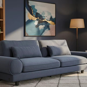 โซฟาผ้ากำมะหยี่สีน้ำเงินสุดหรู รุ่น PRADO |   โซฟาดีไซน์ร่วมสมัย |   ที่นั่งในห้องนั่งเล่นผ้าสั่งทำพิเศษ - Product Image 5