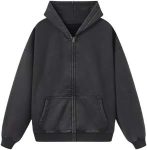 Sweat à capuche Classic Street Acid Wash Look pour hommes et femmes Sweat à capuche lourd - Product Image 5