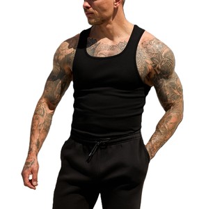 Haute Qualité Fitness Musculation Gym Formation Débardeurs En Gros Premium Respirant Porte Porter Hommes Débardeur - Product Image 5