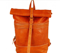 Sac à dos bohème marocain vintage fait main, élégant sac à bandoulière en cuir naturel pour femmes, inspiré du rock, avec fermeture à cadenas, mode bohème