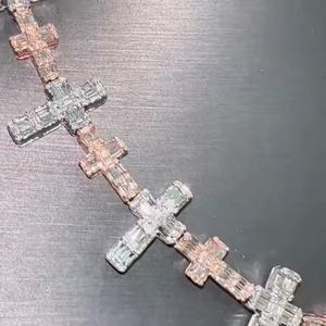 Cadena de eslabones cubanos VVS Moissanite de alta calidad 10K/ 14K/ 18K Cadena de eslabones cubanos Miami Hip Hop Cadenas finas Collares - Product Image 5