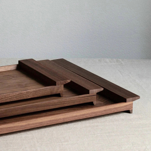 Bandeja de servicio de madera maciza de alta resistencia, perfecta para mesas de centro, restaurantes y hoteles, utiliza bandeja de madera hecha a mano al precio más bajo - Product Image 4