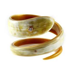 Haute demande spirale Bracelet corne de buffle fait des bijoux de mode à la main vraie corne main bijoux de mode tendance Bracelet Bracelet - Product Image 6