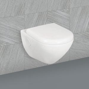Siège de toilette en céramique suspendue au mur: produit sanitaire en porcelaine pour salle de bain siège d'aisance mural pour placard à eau avec OEM - Product Image 5