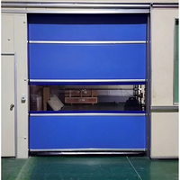 Vente directe d'usine - Porte automatique pour entrepôt industriel, salle blanche, porte à enroulement rapide en PVC, étanche, pour atelier