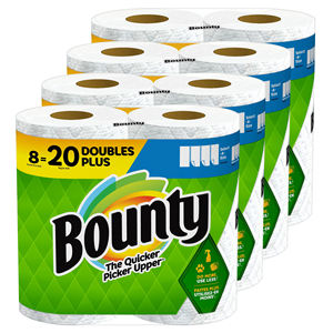 Toallas de papel Bounty de tamaño rápido, 12 rollos familiares = 30 rollos regulares - Product Image 1