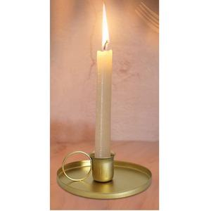 เชิงเทียนทรงกลมเรียบพร้อมที่จับสีดำเชิงเทียนที่สวยงามสำหรับตกแต่งงานหลายงาน - Product Image 6