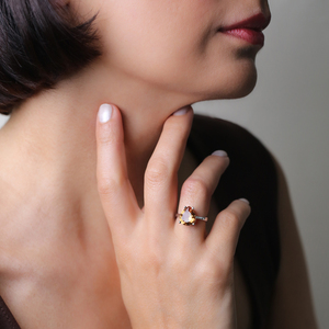 10x12 mm Pear Drop Design Stony Cluster Women <b>Ring</b> Sultanite Stone Turkish Handmade Wholesale 925 Sterling Silver Fine Jewelry - Product Image 2