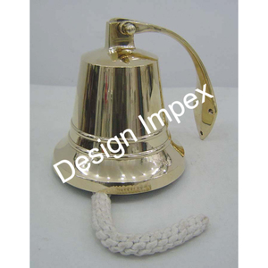 Cloche murale antique décoration de la maison cloches d'ancrage de navire nautique coulé à la main vacances décor de noël cloche de luxe artisanat en métal - Product Image 6