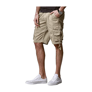 Pantalones cortos Cargo ligeros de calidad superior para hombre, pantalones cortos de trabajo de secado rápido con múltiples bolsillos, 100% algodón, patrón sólido, tela peor - Product Image 3