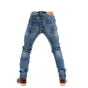 Pantalones vaqueros protectores para montar con tela resistente y acabado elegante Pantalones vaqueros para montar de estilo clásico con refuerzo adicional - Product Image 5