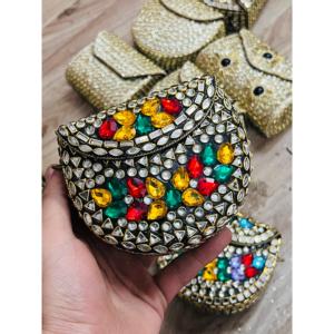 Fancy Crystal Pearl Acrylic Casual Fashion Classic Clutch Purse Women Party Evening Handbag High Quality Wholesale - Product Image 4