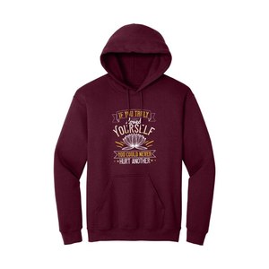 Tela de mezcla de algodón en 260-300 + GSM pesado con bolsillo canguro Estampado de pecho con tema de Buda Diseño y colocación de color personalizable - Product Image 1