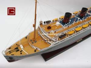 Gia Nhien Fabricant Design Personnalisé SS Queen of Bermuda Bateau de croisière MODÈLE EN BOIS Artisanat en bois MODÈLE DE BATEAU - Product Image 3