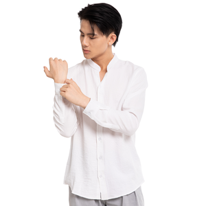 เสื้อโพลีเอสเตอร์สำหรับผู้ชายแบบสั่งตัดตามแบบได้เสื้อผ้าอัดแน่นพิมพ์ลายเวียดนามราคาเป็นทางการ - Product Image 1