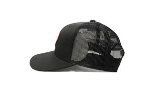 Sombreros de camionero de malla de mezclilla negra Bordado de logotipo 3D personalizado Gorra de camionero de estilo deportivo unisex Fabricado en Vietnam - Product Image 3