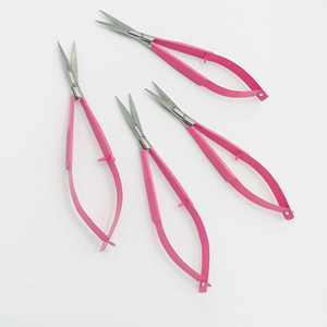 กรรไกรสแตนเลสสำหรับคิ้วสีดำพลาสม่าพร้อมปลายแหลมสำหรับคิ้ว - Product Image 3