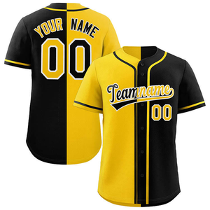Maillot de baseball personnalisé rouge et noir avec nom et numéro, entièrement boutonné, respirant, pour équipe - Product Image 5
