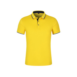 Vente à chaud T-shirts polo d'été personnalisés pour hommes Chemise tricotée unie à manches courtes en coton directement de l'usine à vendre - Product Image 2